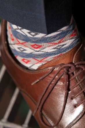 These Fair Isle-inspired socks match the traditional spirit of the winter months with a fun display of personal style for the outdoor man to the executive, as well as the Renaissance man who’s both a country boy and city gentleman.